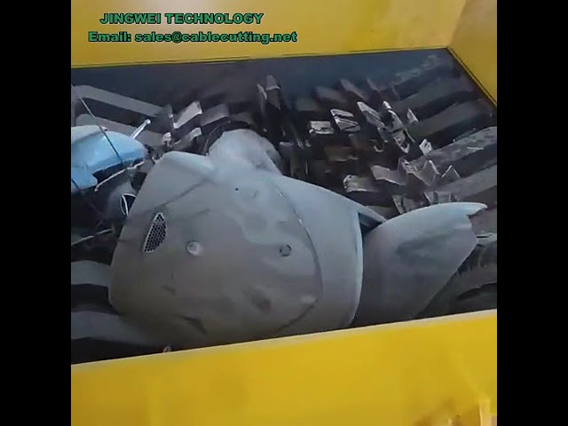 Stainless Steel Plastic Bottle Crusher Machine - Single & Double Axis for Large & Small Bottles