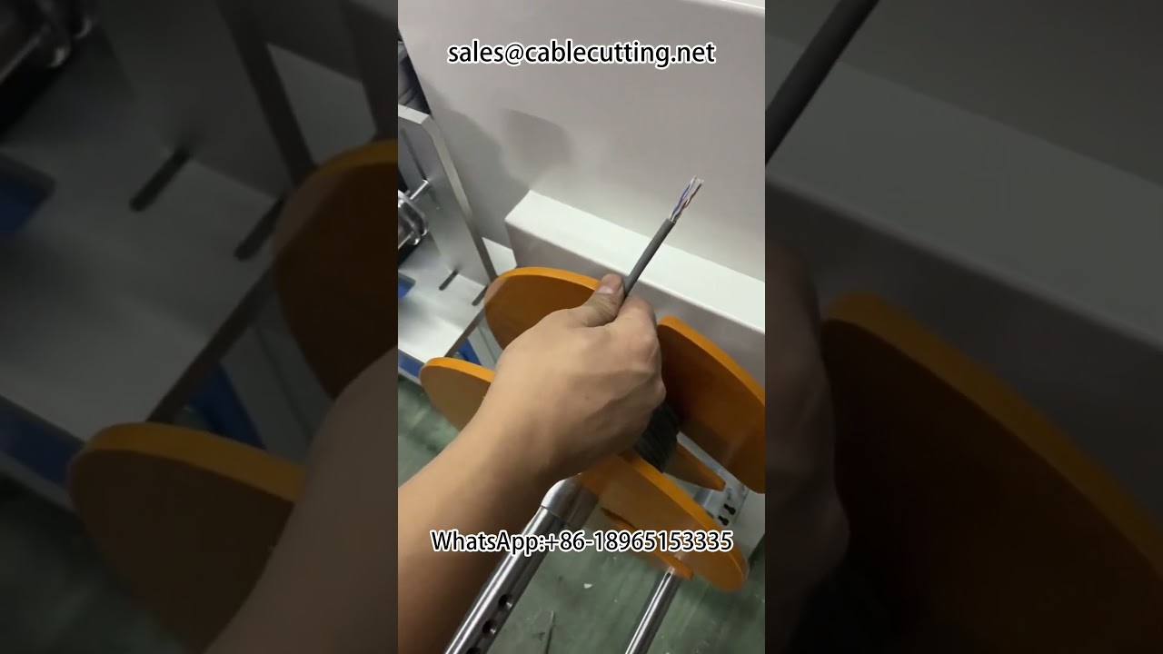 Network Cable Front and Back Stripping, Automatic Meter Counting, Sorting, Cutting Machine