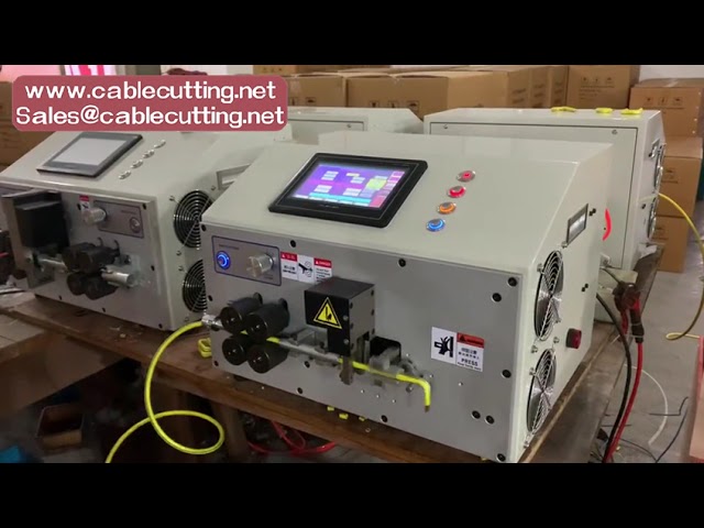 Automatic Wire Stripping and Bending Machine 650W Double Head Updated 7 Inch Touch Screen Wire Cable