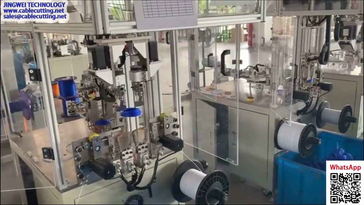 Automatic Trimmer Line Winding and Tying Machine for Live Production Runs