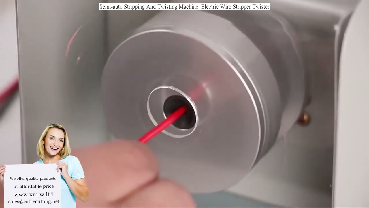 Semi-Automatic Stripping and Twisting Machine | Electric Wire Stripper Twister