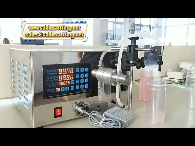Single Double Four Head Magnetic Pump Liquid Detergent Soap Lotion Filling Machine