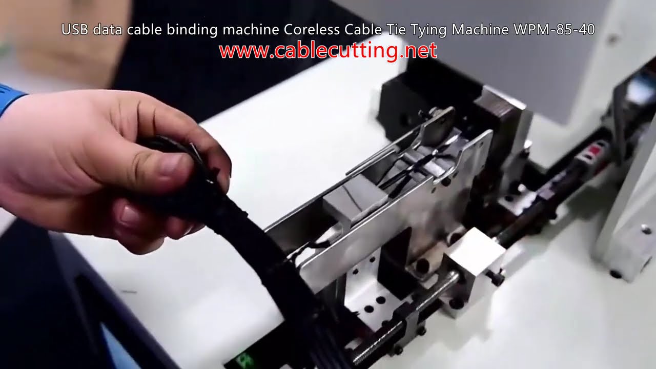 usb data cable binding machine coreless cable tie tying machine no hurt cable WPM-85-40