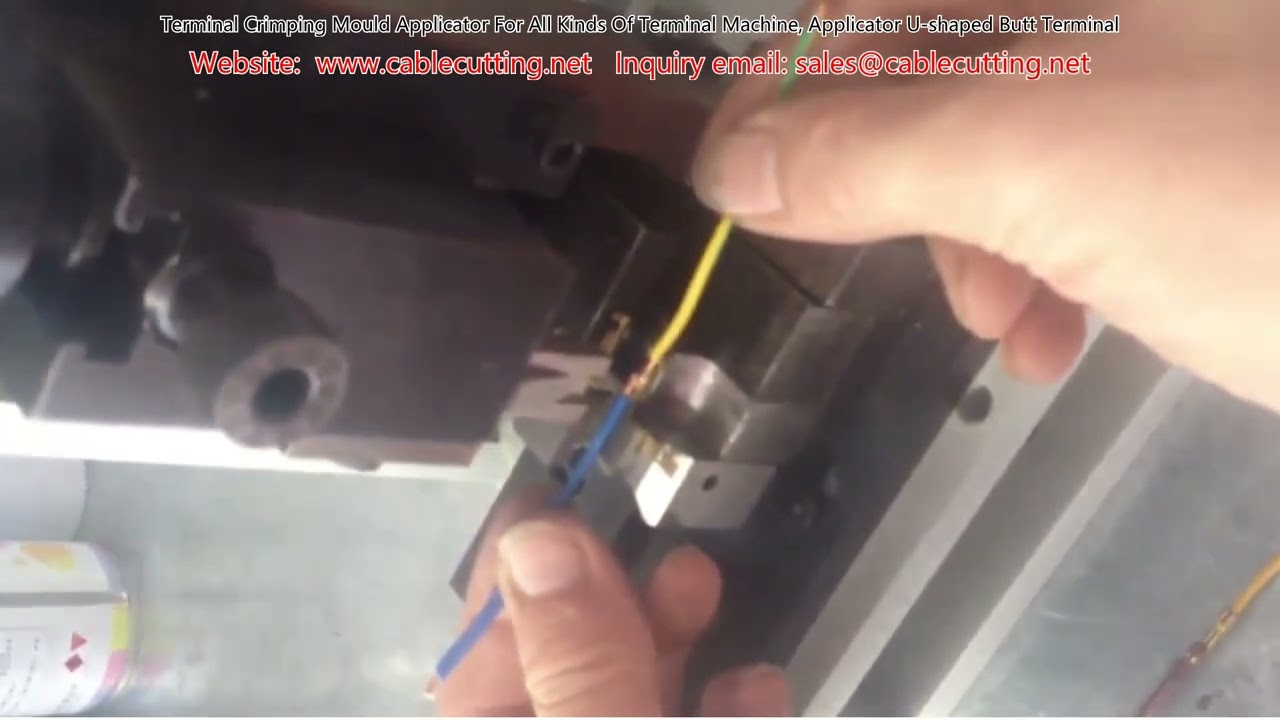 U-Shaped Butt Terminal Crimping Mould Applicator for Terminal Machines