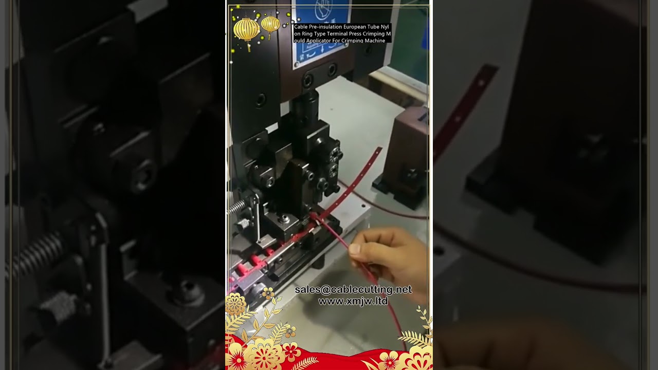 Cable Pre-Insulation European Tube Nylon Ring Terminal Press Crimping Mould Applicator