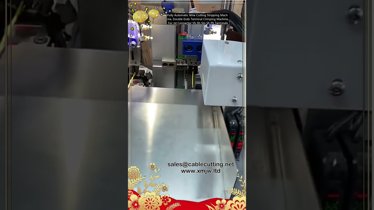Fully Automatic Wire Cutting Stripping and Double-End Terminal Crimping Machine