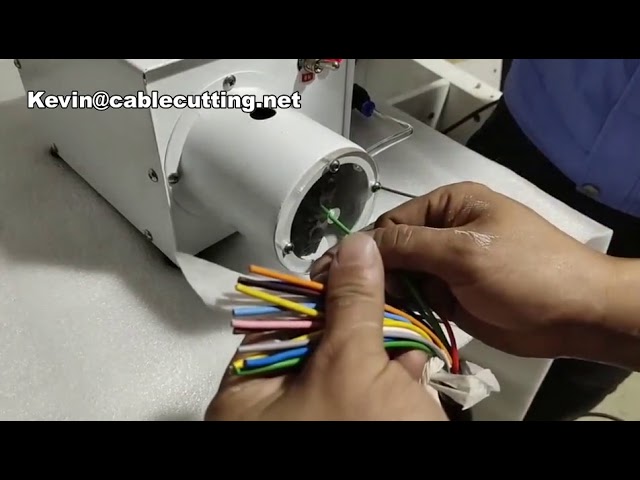 Pneumatic Electric Multi-Core Wire Automatic Peeling and Twisting Machine for Power Cord Stripping
