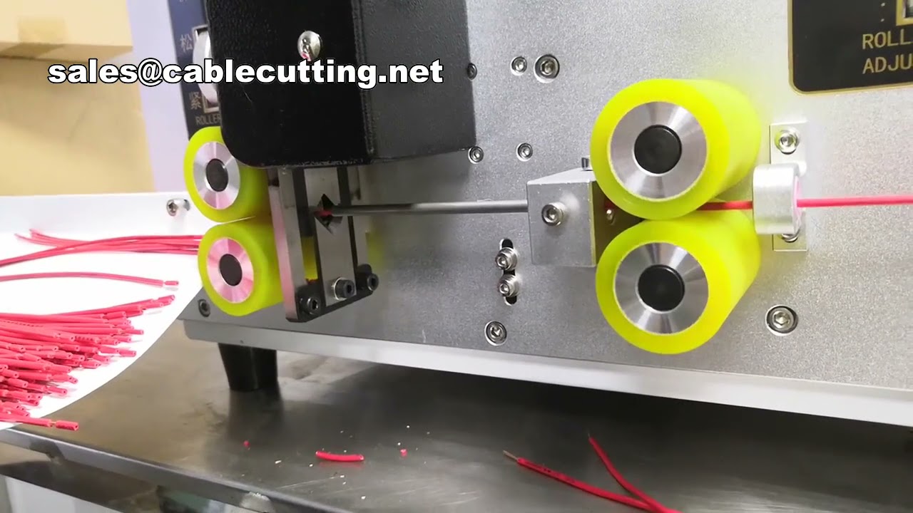 Industrial Wire Stripping Machine with Steel & Rubber Cutting Wheels