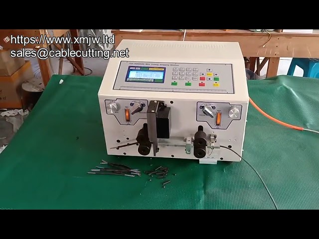 Automatic Flat Jacket 2-Layer Electric Motor Winding Cable Wire Cutting And Stripping Machine