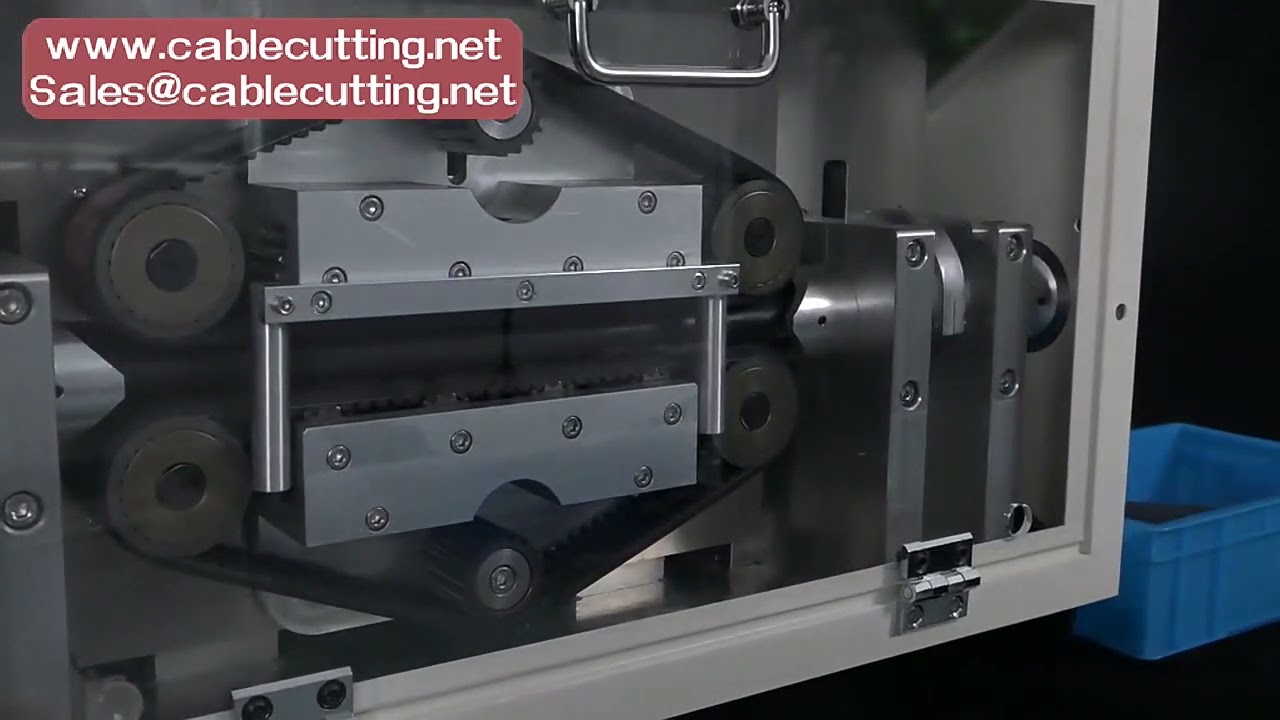 335 Automatic Pipe Cutting Machine Belt Drive 6 Wheels for Wire Cable Tube Sleeving