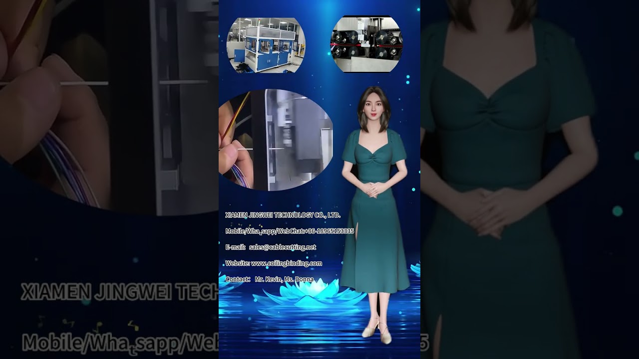 Vertical Flat Sheath Wire Cable Counting, Metering, Cutting, Winding, and Binding Machine