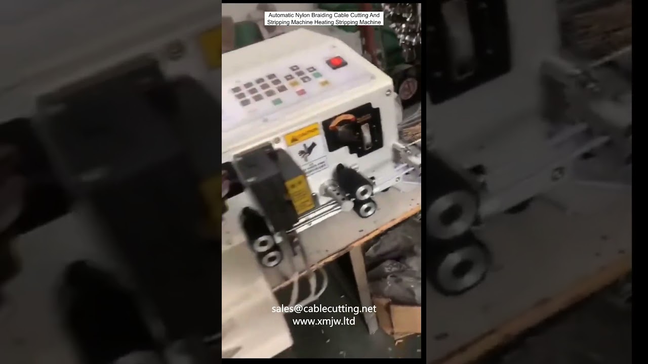Automatic Nylon Braiding Cable Cutting And Stripping Machine with Heating