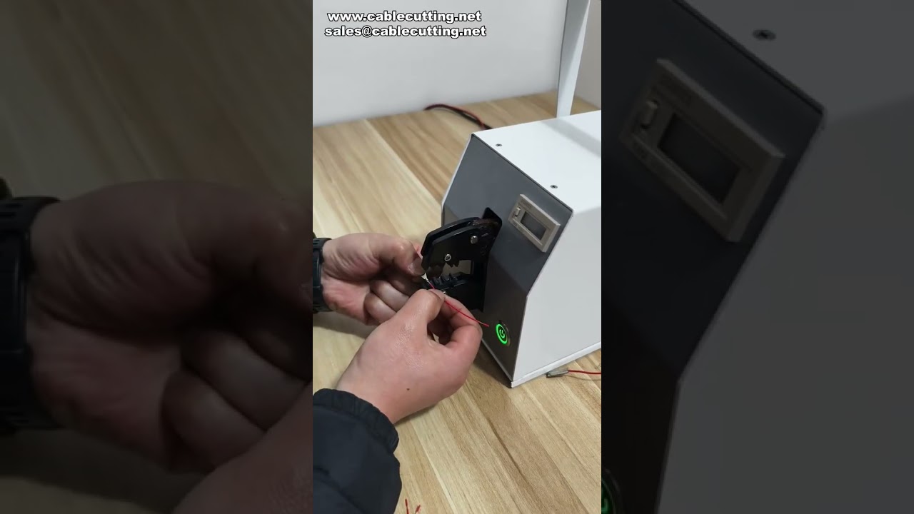 Electric Terminal Crimping Machine for Small 0-14 AWG Wire Gauge Terminals