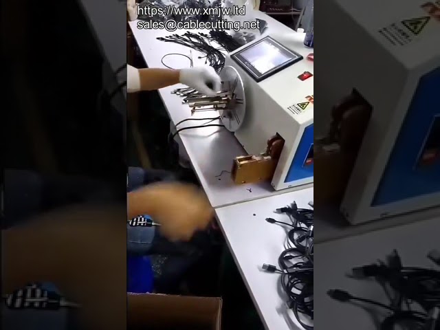 Automatic Copper Wire Twist Tie Bundling Machine for Mobile Phone Power Cable Coil Winding