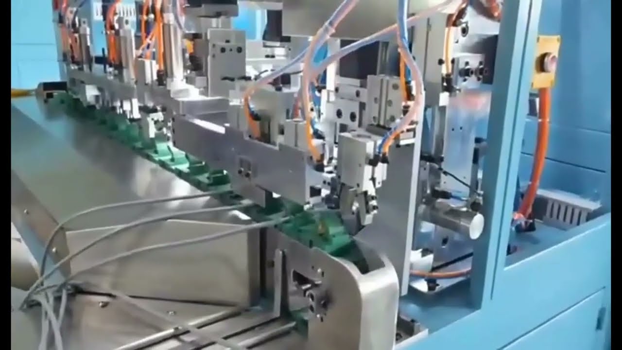 Automatic Power Plugs Assembly Machine for 2-Pin and 3-Pin Plug Insertion and Crimping