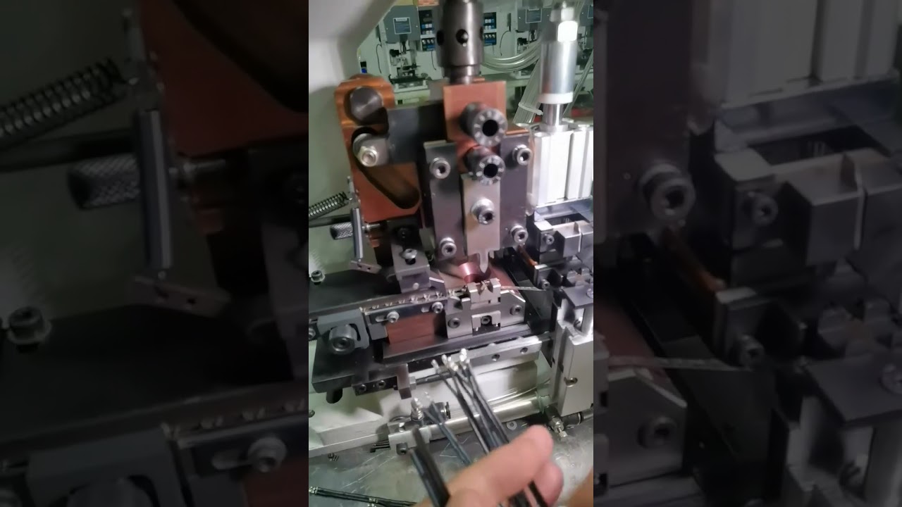 Wiring Harness Continuous Strip Terminal Crimping Machine - Real Shot Video