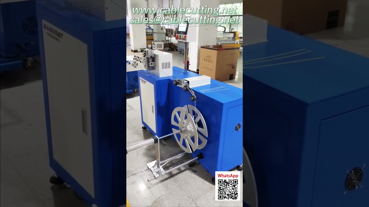 Twisted-Pair Cable Coiling and Winding Machine with Metering