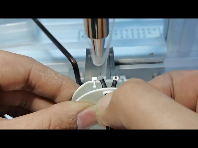 Semi-Automatic USB Data Cable Making Equipment with Small Soldering Machine for USB-A, Micro, Lightning