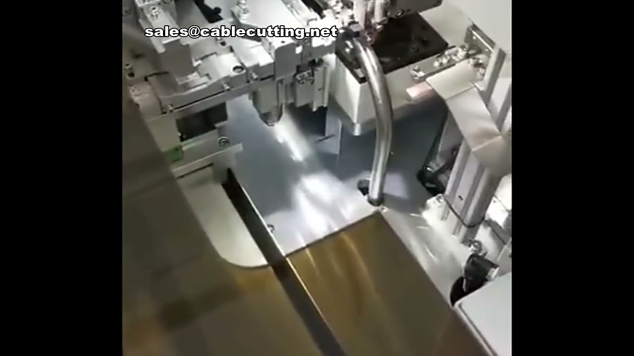 Fully Automatic Parallel Wire Single Head Dipping Machine for Ribbon Cable Stripping and Terminal Crimping