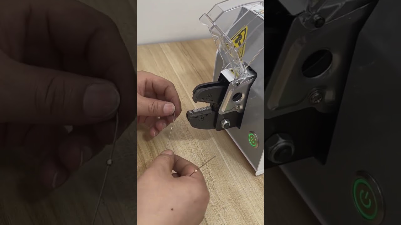 Versatile Electric Terminal Crimping Machine with Custom Die for Special Metal Ball Crimping