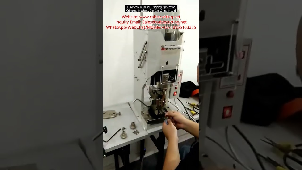 European Terminal Crimping Applicator Machine with Die Sets and Crimp Mould