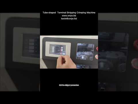 Tube-shaped Terminal Stripping Crimping Machine Debugging and working video