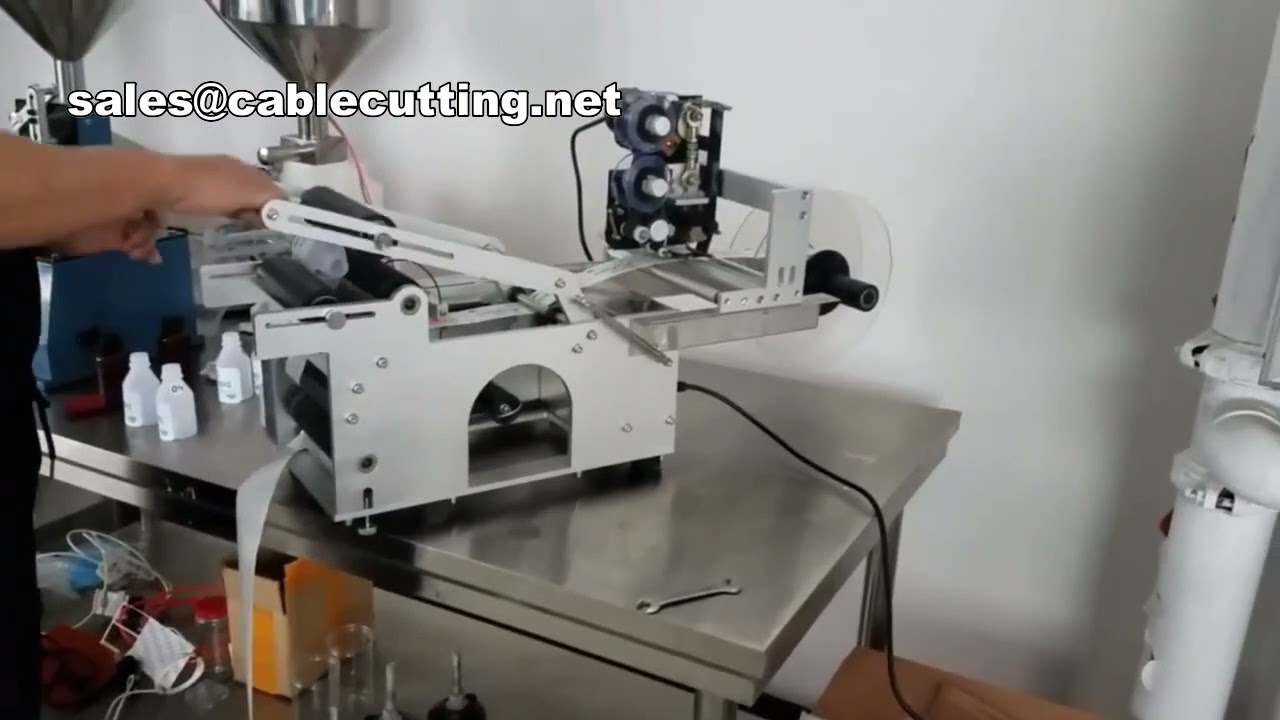 Flat Shrink Sleeve Sticker Round Bottle Labeling Machine