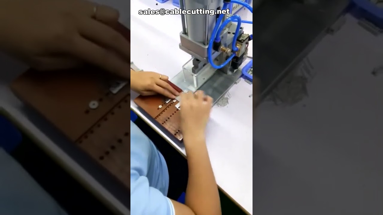 Pneumatic Semi-Automatic Terminal Crimping Machine for IDC Flat Ribbon Cable