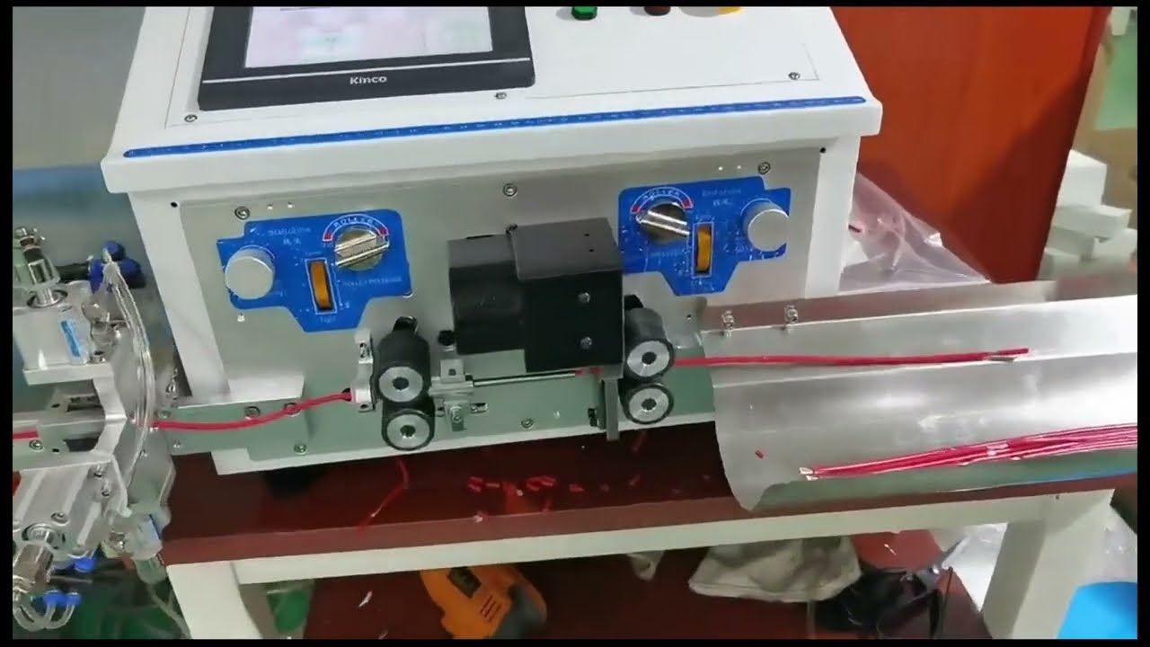 Square Single Line Automatic Computer Wire Stripper - Large Square Cable Cutting And Stripping Machine