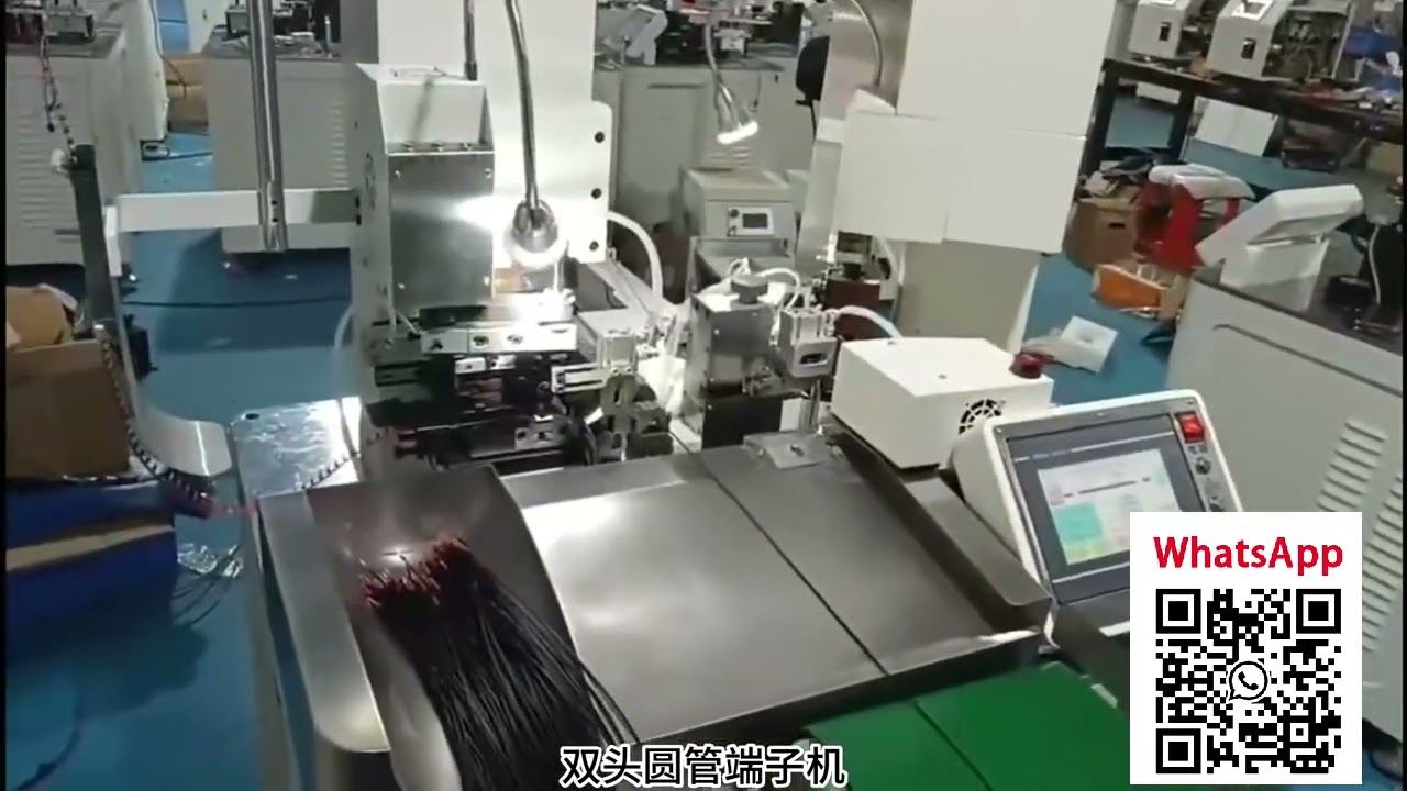 Dual-Head Round-Closed Barrel Terminal Crimping Machine