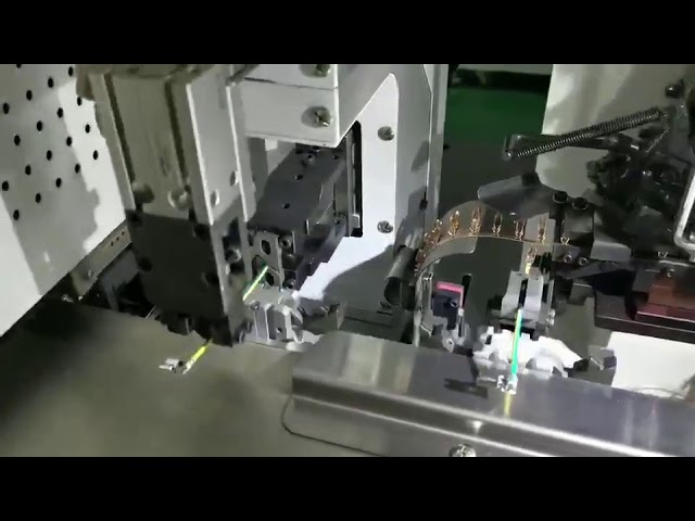 Fully Automatic Heat Shrink Tube Inserting and Twisting Tinning Crimping Machine