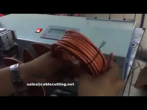 Automatic Cable Winding, Coiling, Cutting, and Tying Machine with Meter Counting