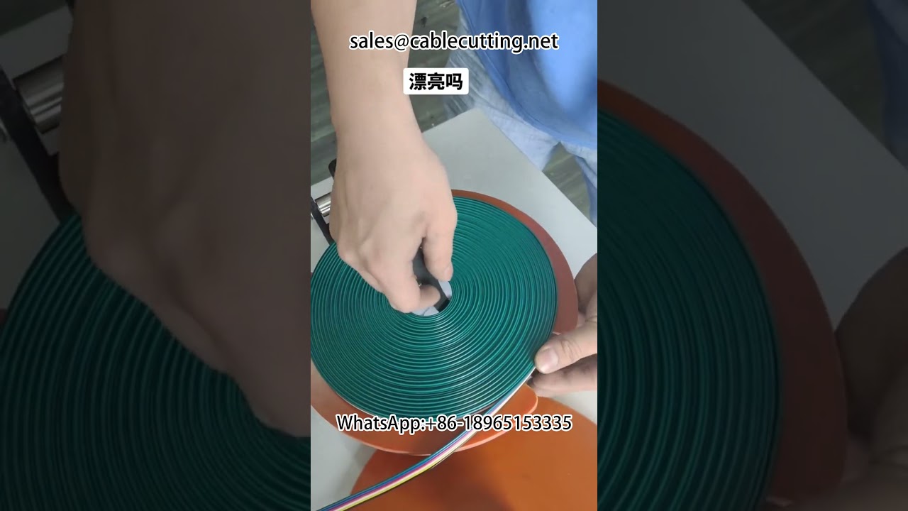 Automated Data Cable Winding Machine for Wire Coiling and Packaging