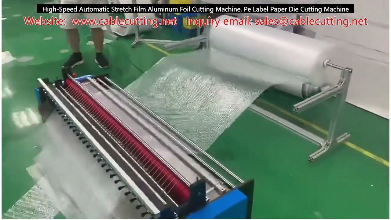High Speed Automatic Stretch Film Aluminum Foil Cutting Machine, Pe Label Paper Die Cutting Machine