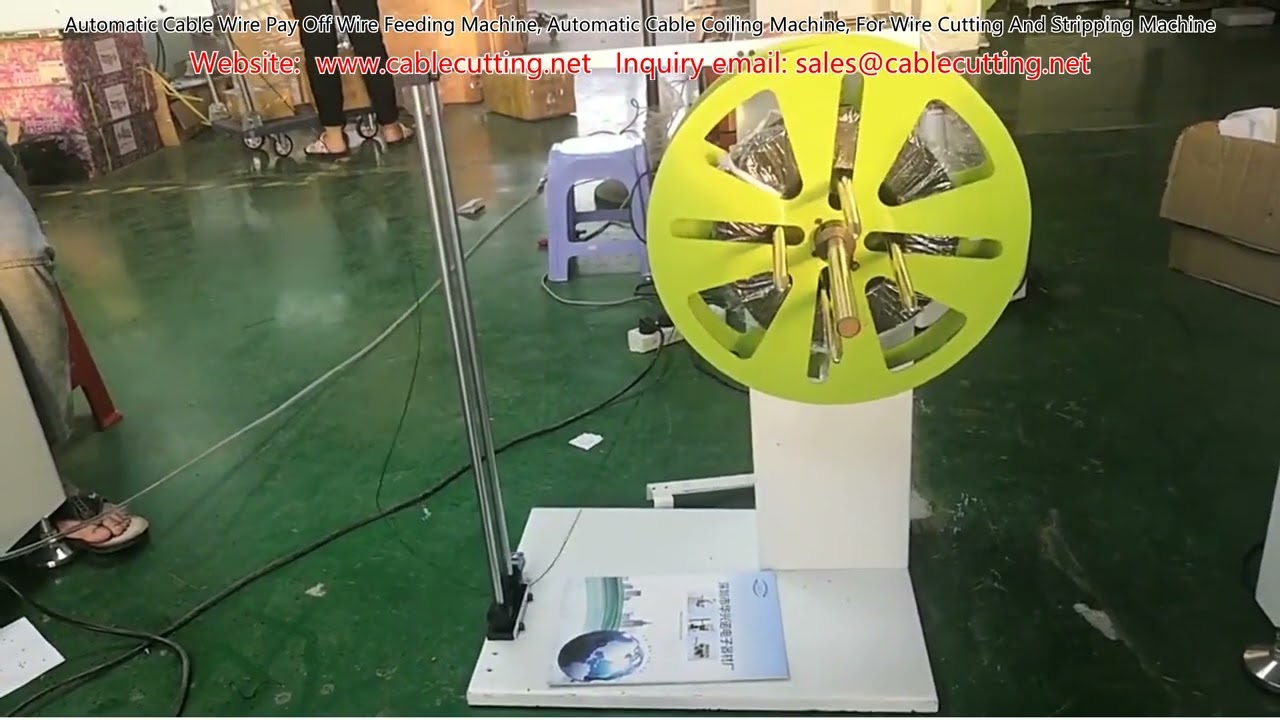 Automatic Cable Wire Pay-Off and Coiling Machine for Wire Cutting