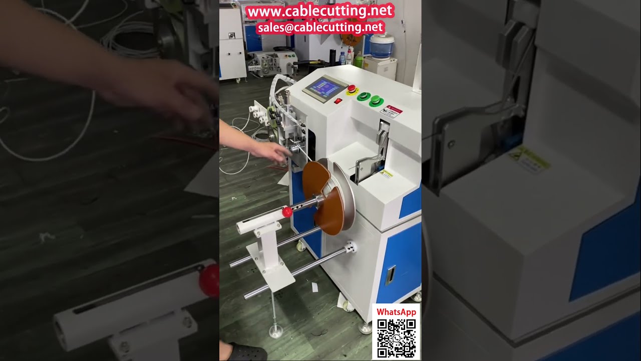 All-in-One Machine for Counting, Cutting, Coiling, and Tying Shielded Cable